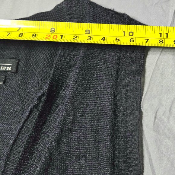 All Saints Sz 4 Womens Black Button Down Lucon Vest Dress - Picture 5 of 7